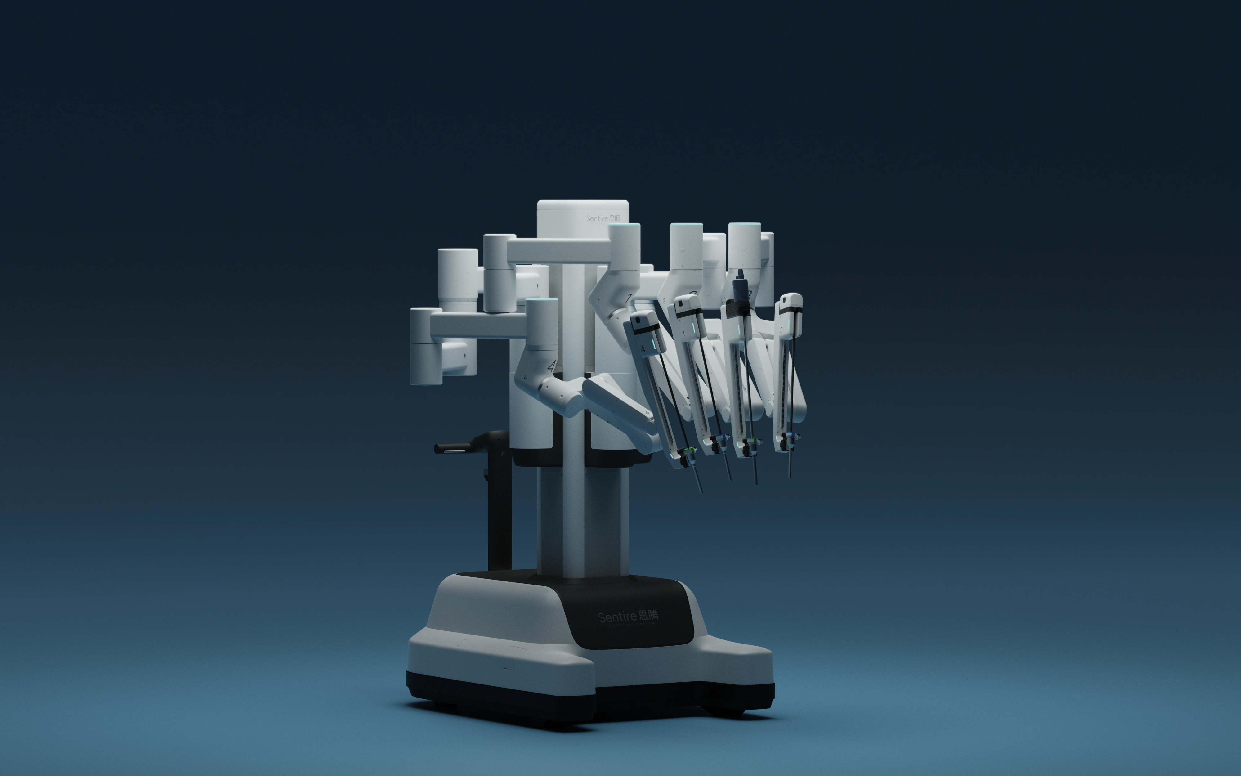 Surgical Robot blue-renders 3